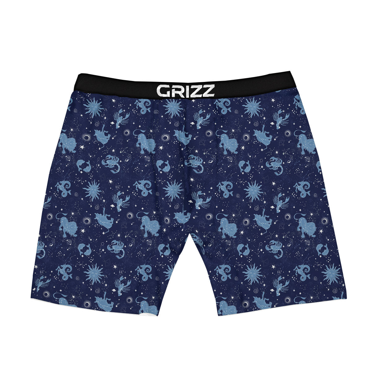 Constellation Signs Zodiac Print Pattern Boxer Briefs-grizzshop