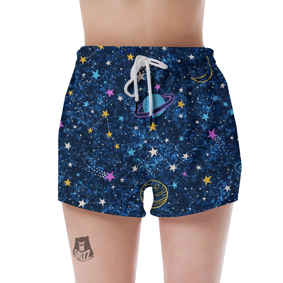Constellation Star Galaxy Space Women's Shorts-grizzshop
