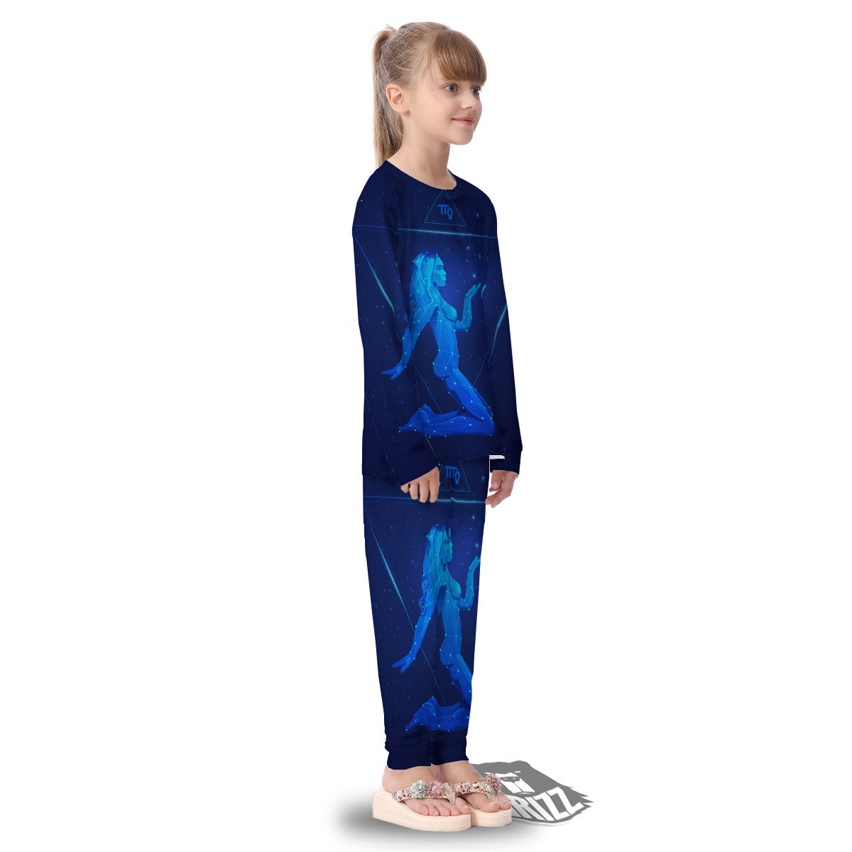 Constellation Virgo Print Kid's Pajamas-grizzshop