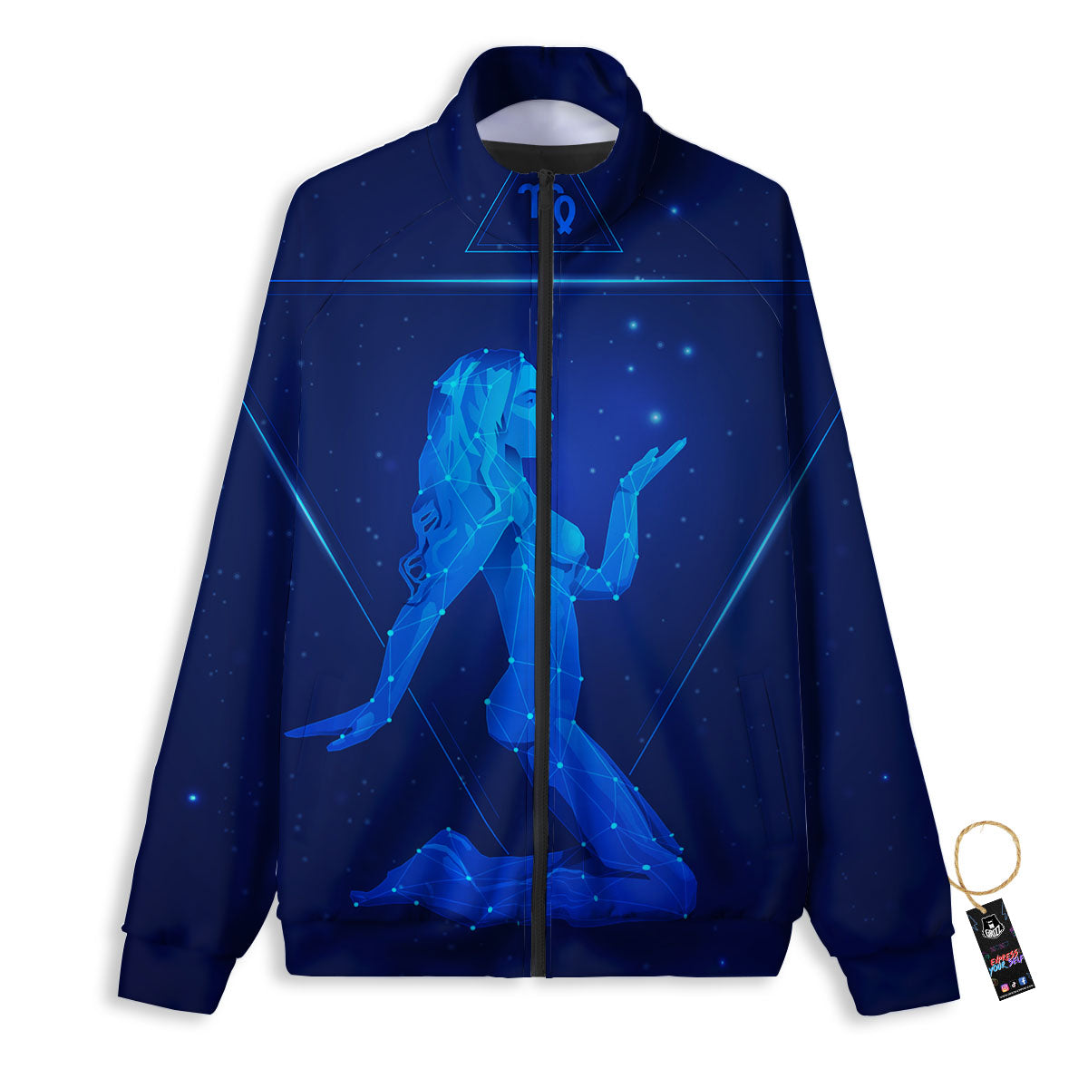 Constellation Virgo Print Track Jacket-grizzshop