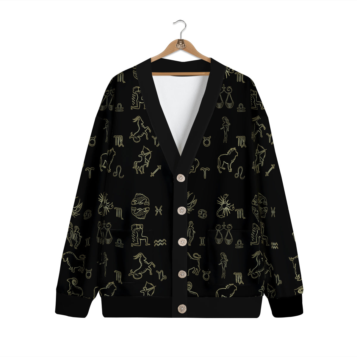 Constellation Zodiac Print Pattern Cardigan-grizzshop