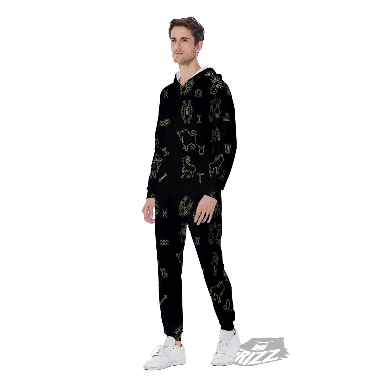Constellation Zodiac Print Pattern Men's Jumpsuit-grizzshop