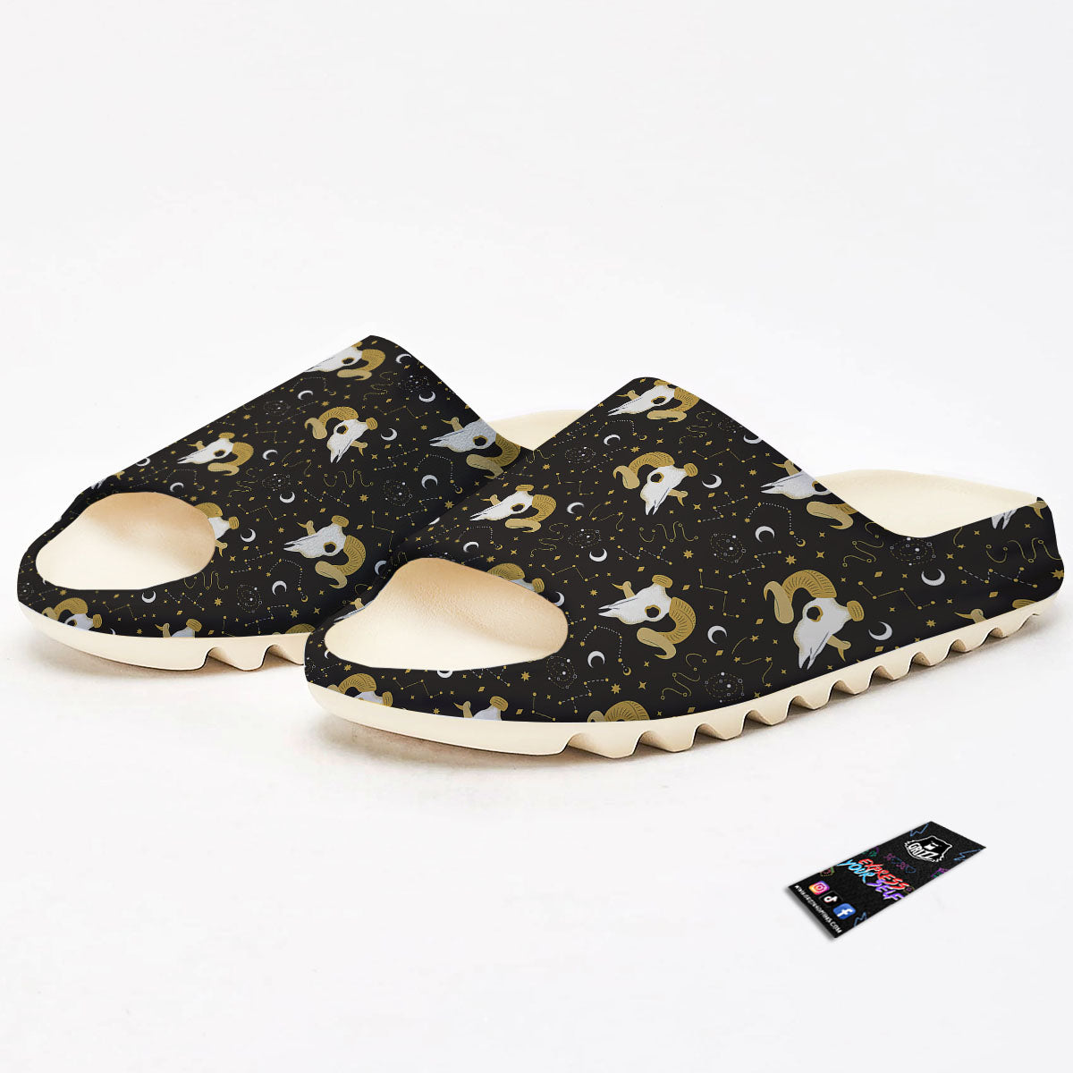 Constellation Aries Print Sandals-grizzshop