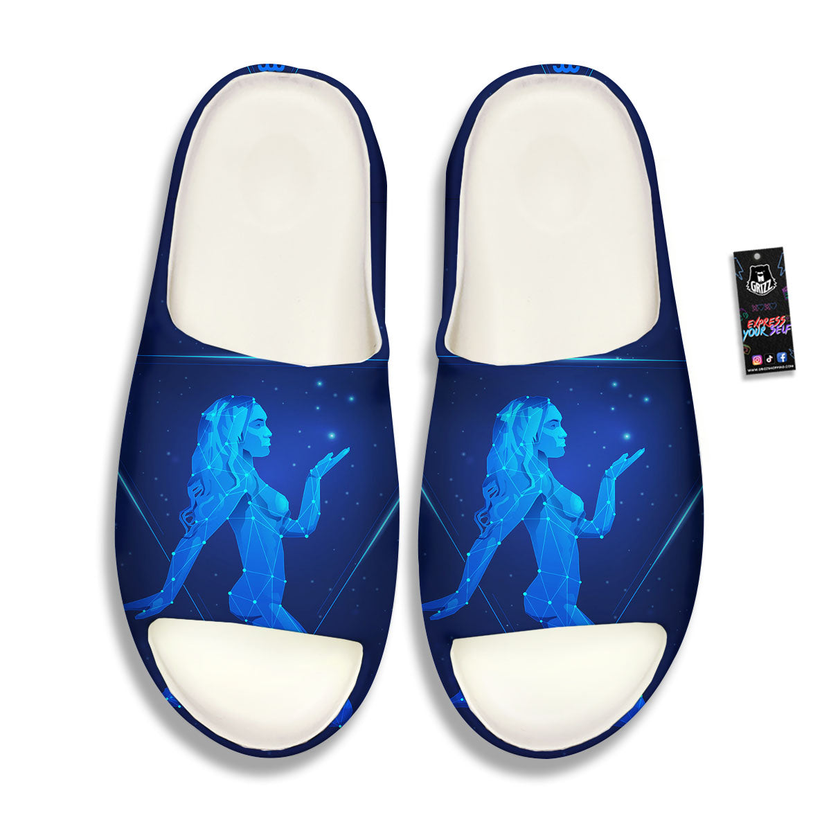 Constellation Virgo Print Sandals-grizzshop
