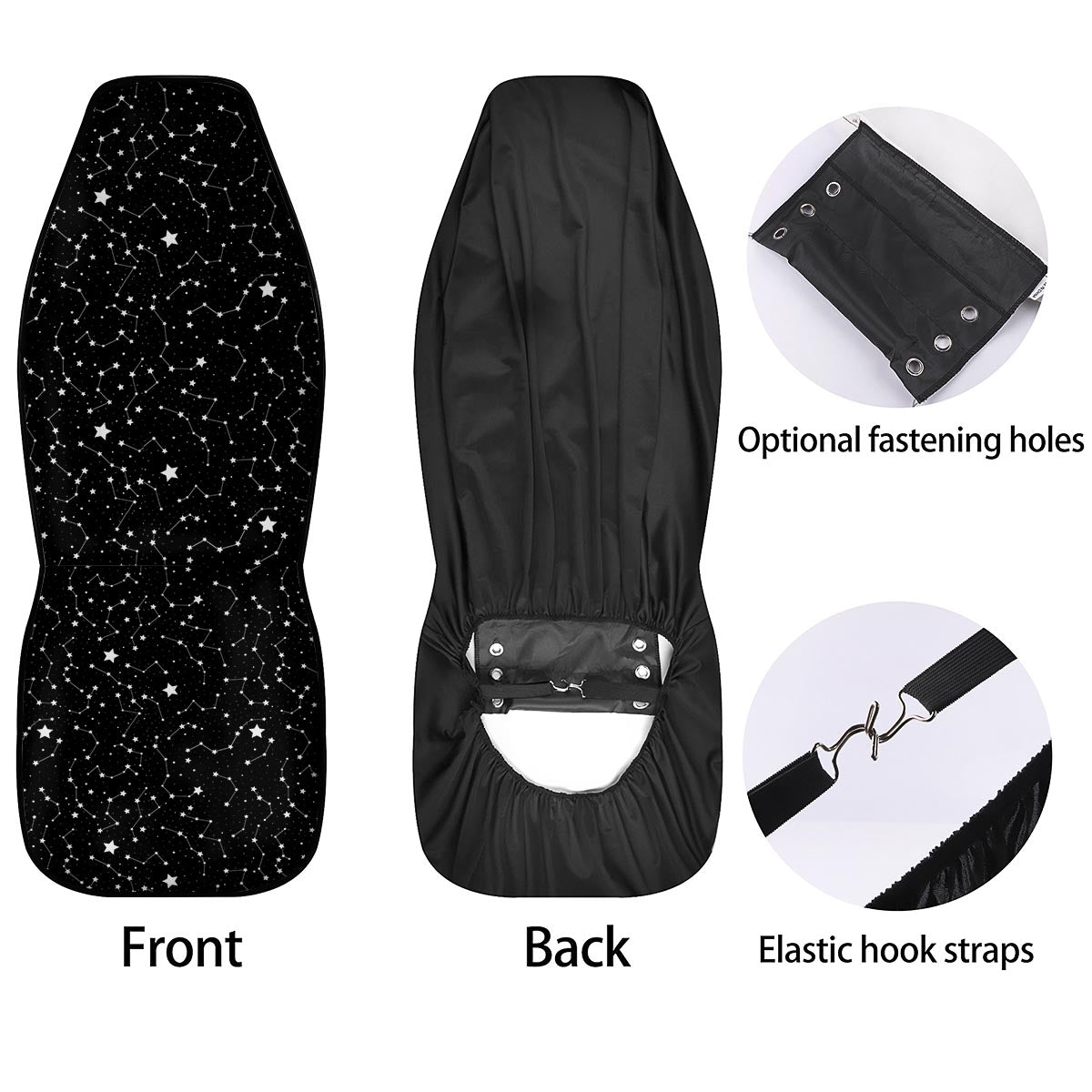 Constellations Star Print Pattern Car Seat Covers-grizzshop
