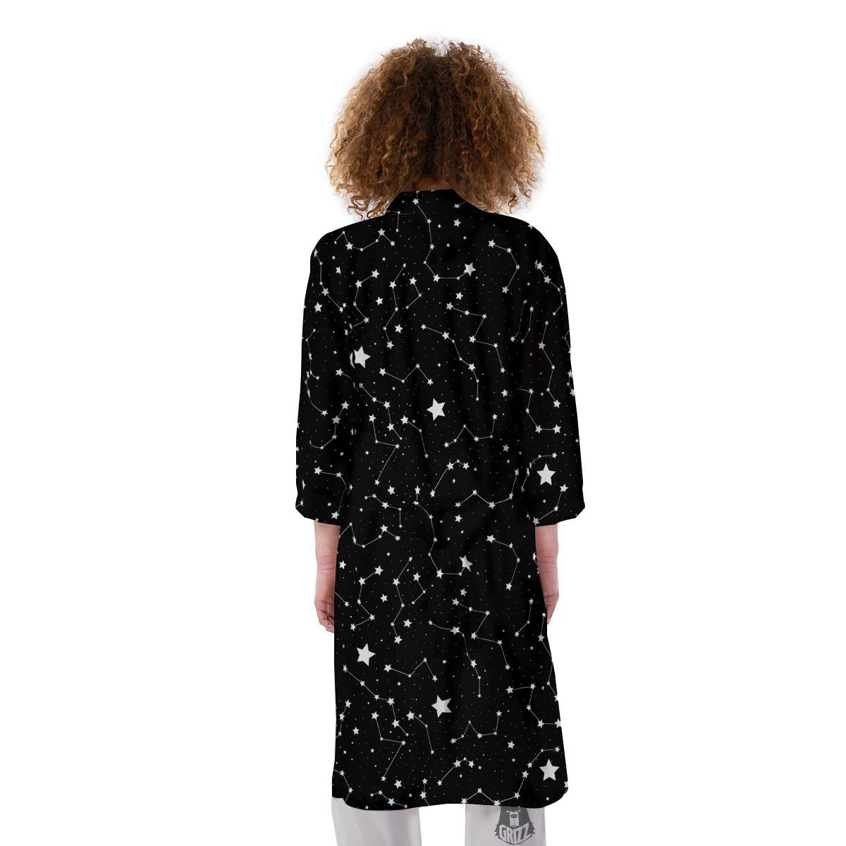 Constellations Star Print Pattern Kimono-grizzshop