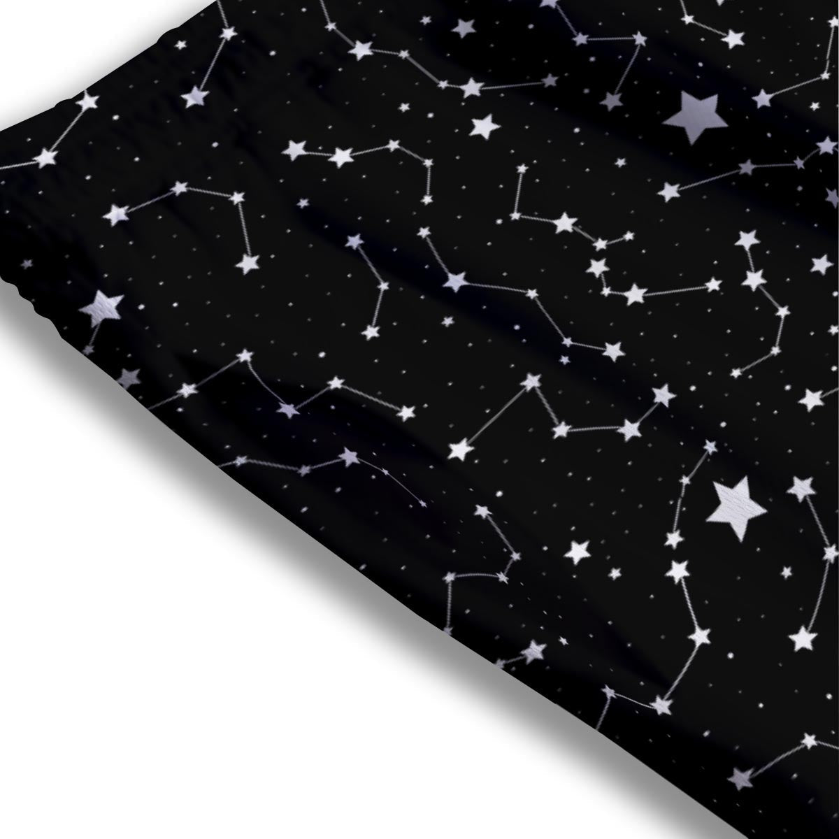 Constellations Star Print Pattern Mesh Shorts-grizzshop