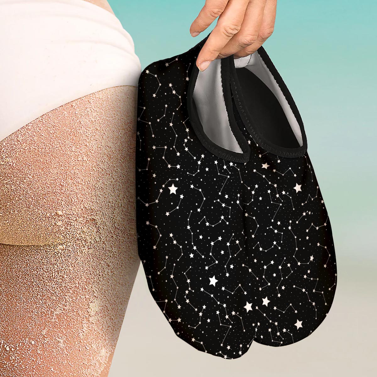Constellations Star Print Pattern Water Shoes-grizzshop