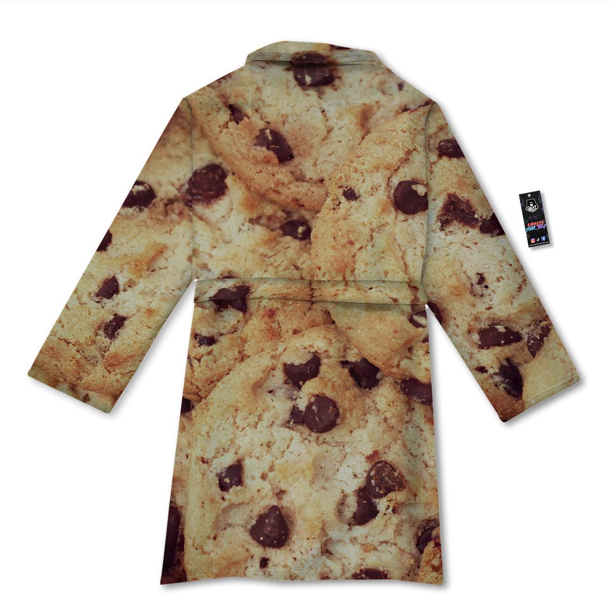 Cookie Chocolate Chip Print Bathrobe-grizzshop