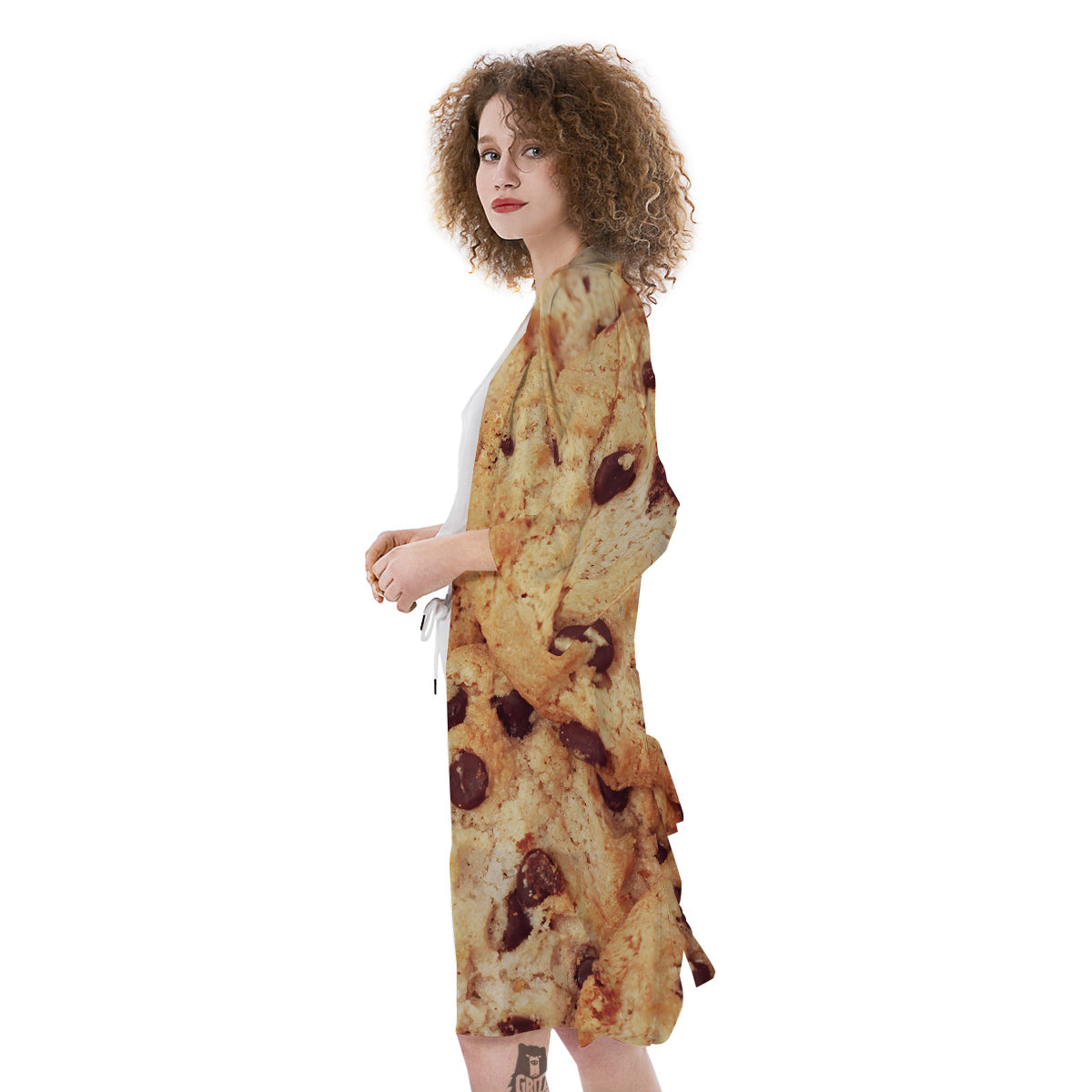 Cookie Chocolate Chip Print Kimono-grizzshop