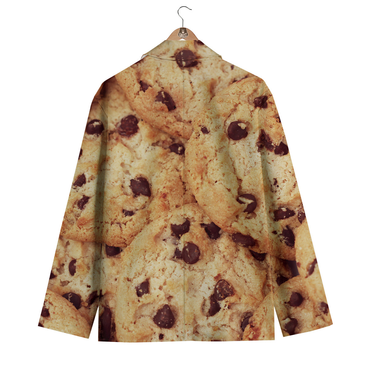 Cookie Chocolate Chip Print Men's Blazer-grizzshop
