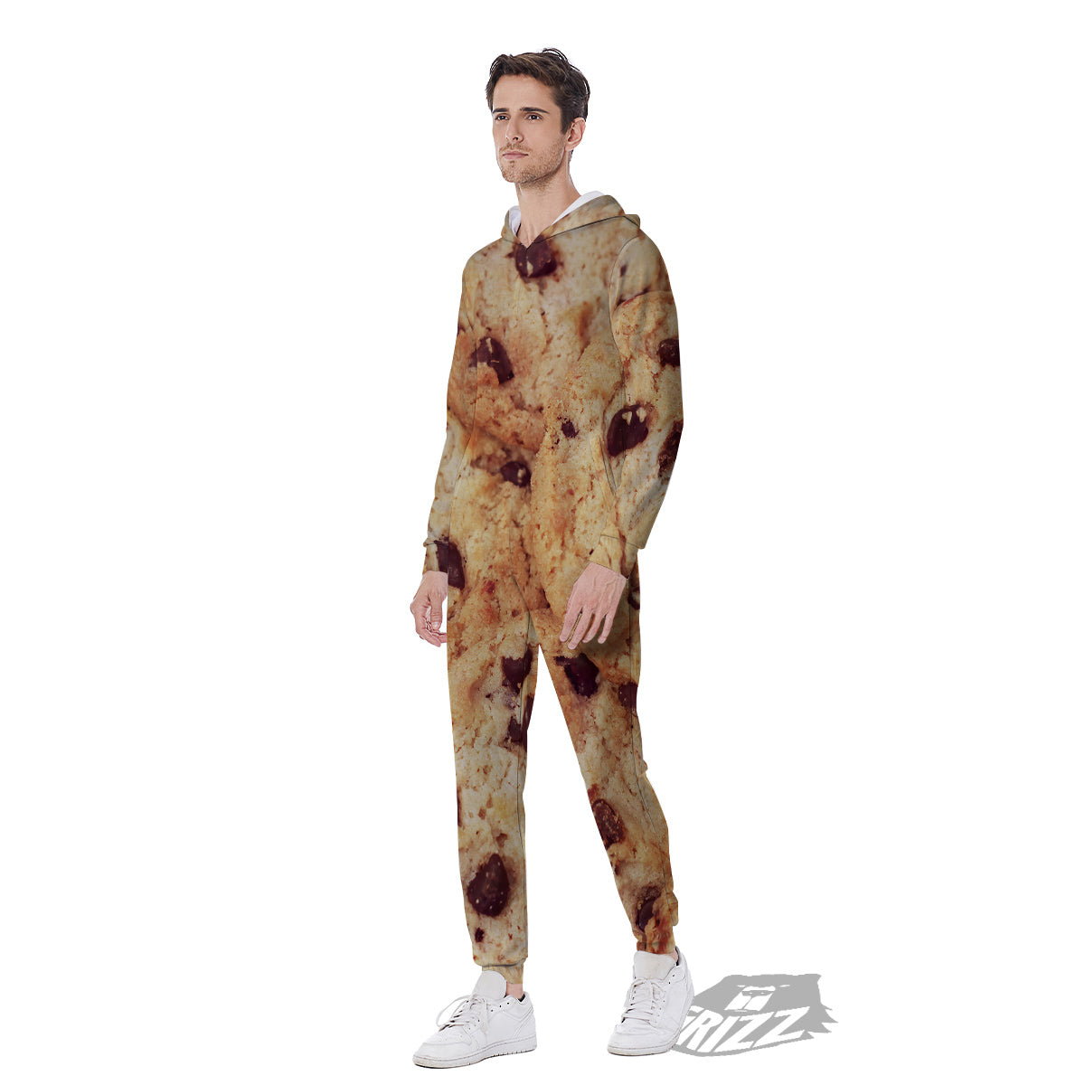 Cookie Chocolate Chip Print Men's Jumpsuit-grizzshop