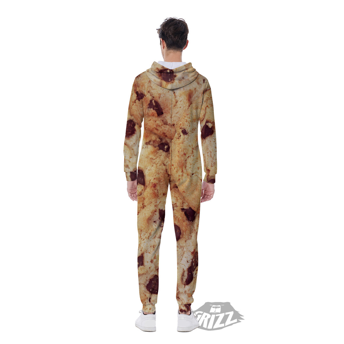Cookie Chocolate Chip Print Men's Jumpsuit-grizzshop