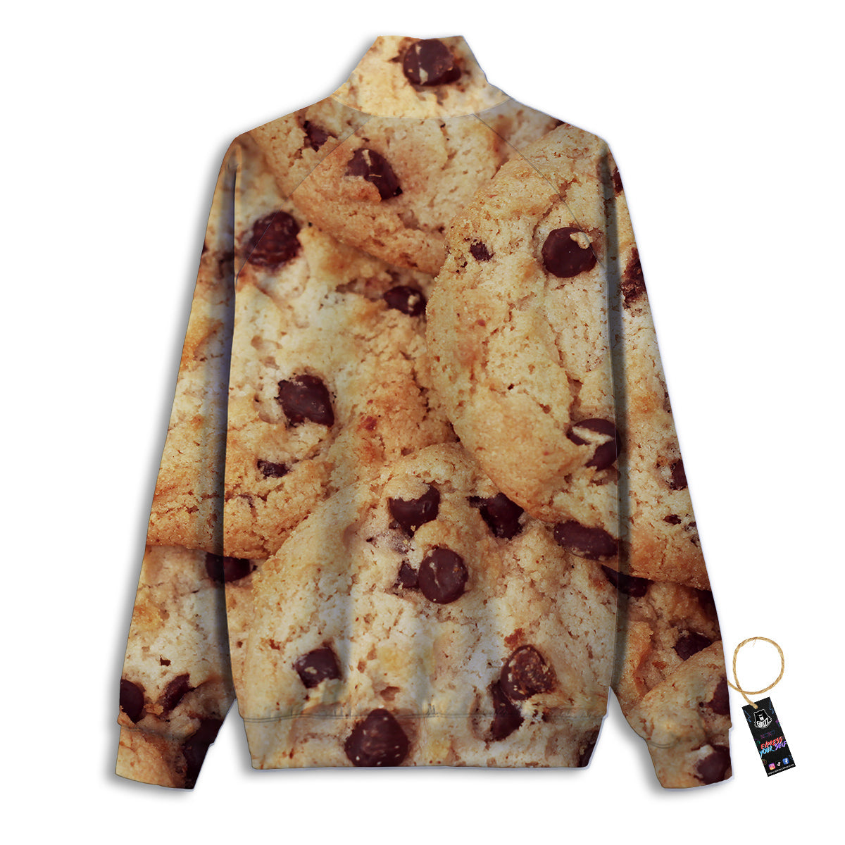 Cookie Chocolate Chip Print Track Jacket-grizzshop