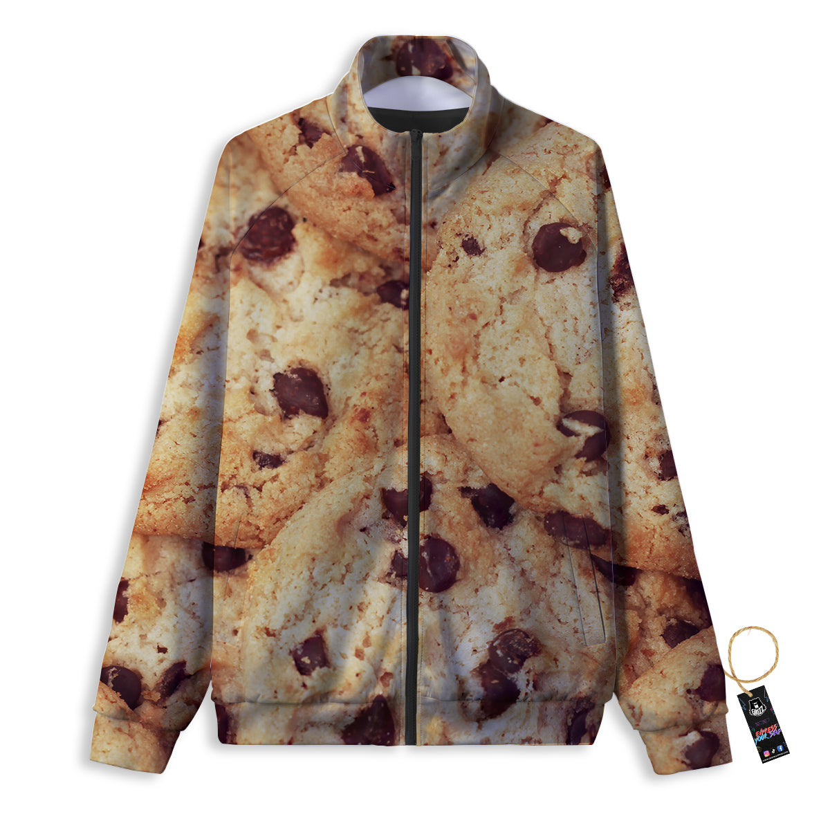 Cookie Chocolate Chip Print Track Jacket-grizzshop