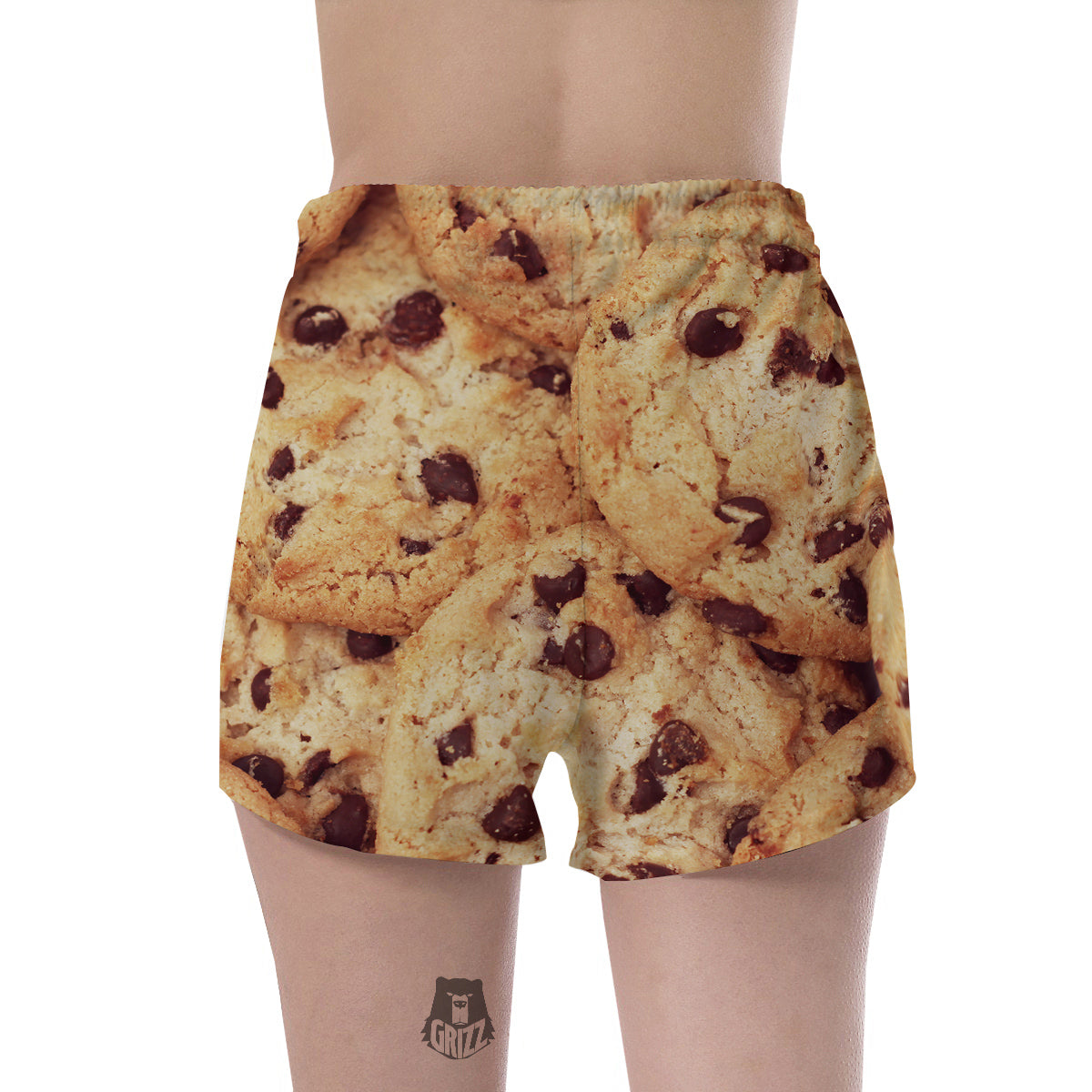 Cookie Chocolate Chip Print Women's Shorts-grizzshop