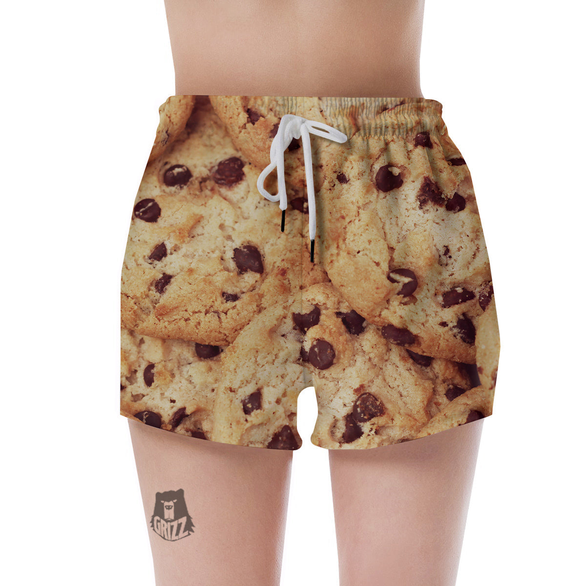 Cookie Chocolate Chip Print Women's Shorts-grizzshop