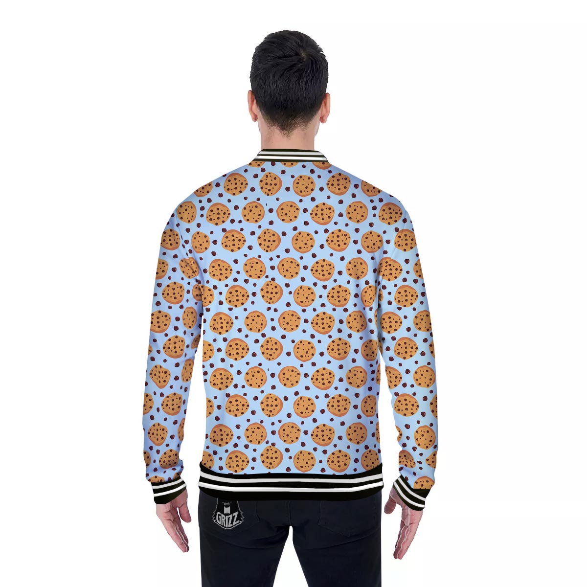 Cookie Sweet Print Pattern Baseball Jacket-grizzshop