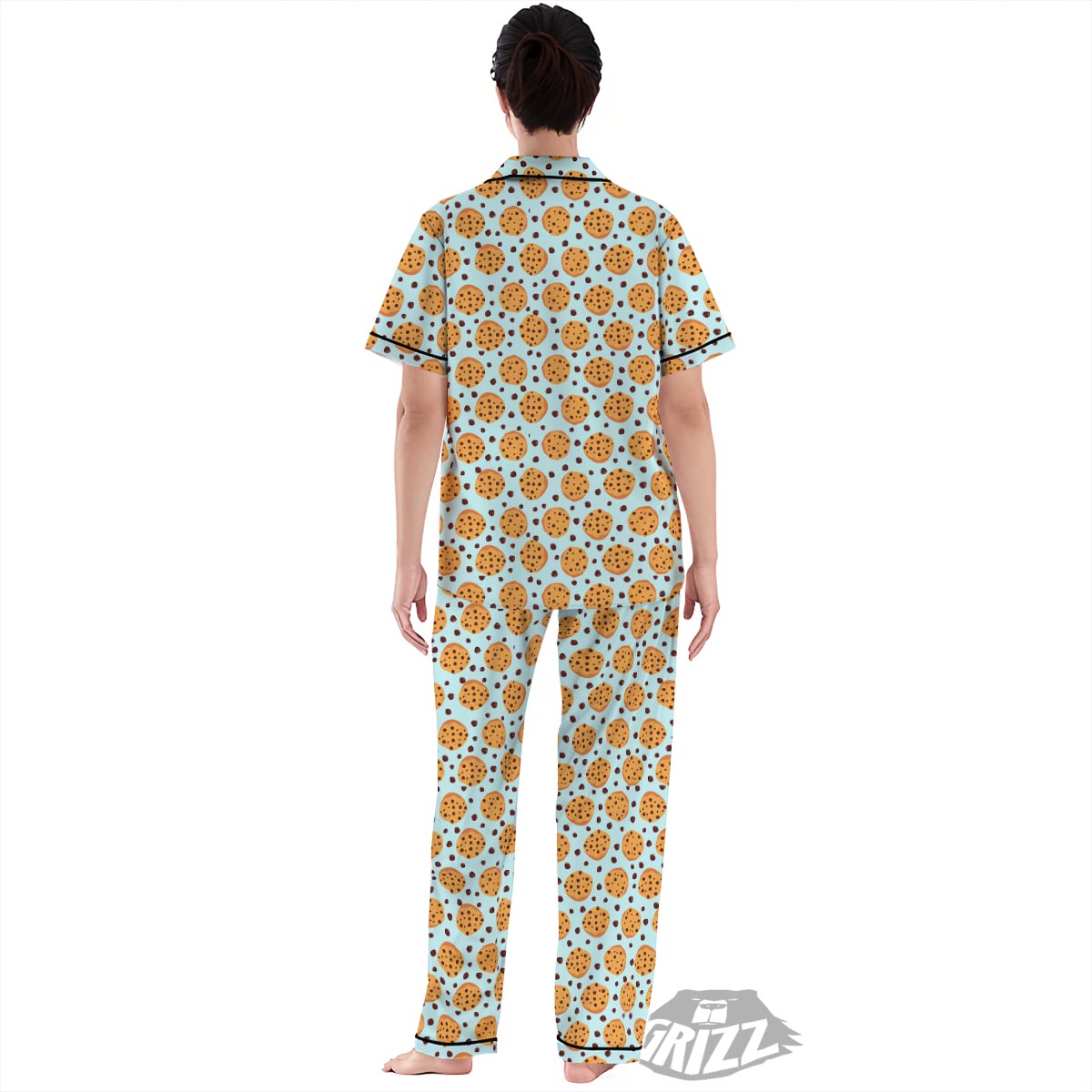 Cookie Sweet Print Pattern Women's Pajamas Set-grizzshop