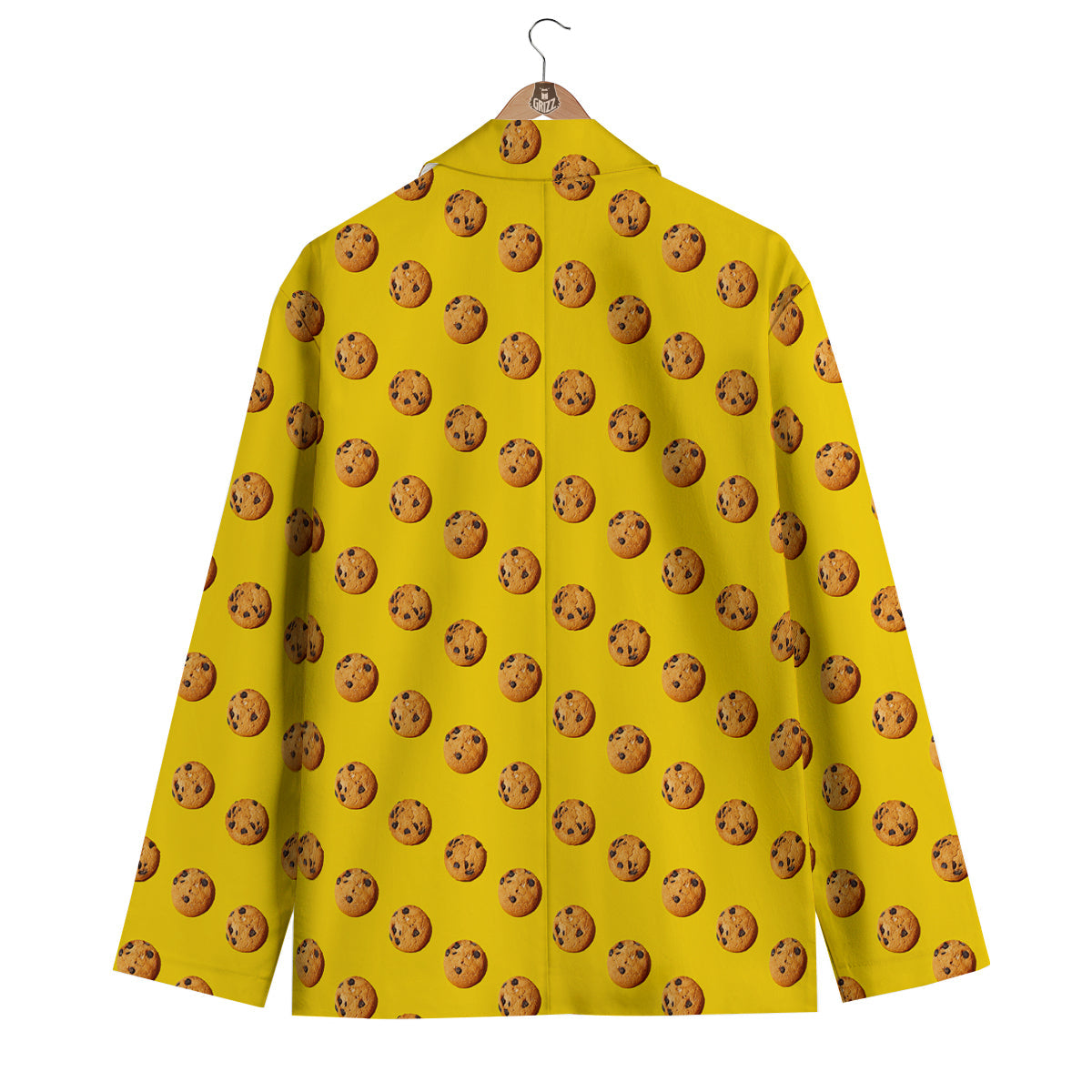 Cookie Yellow Print Pattern Men's Blazer-grizzshop
