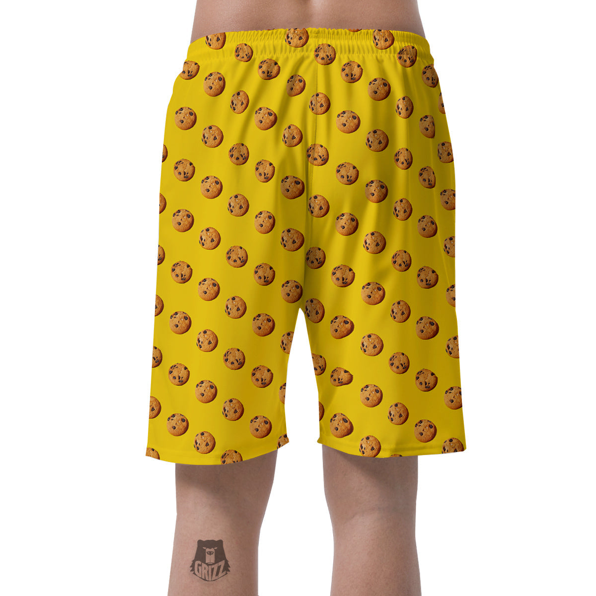 Cookie Yellow Print Pattern Men's Shorts-grizzshop