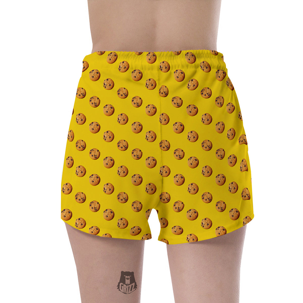 Cookie Yellow Print Pattern Women's Shorts-grizzshop