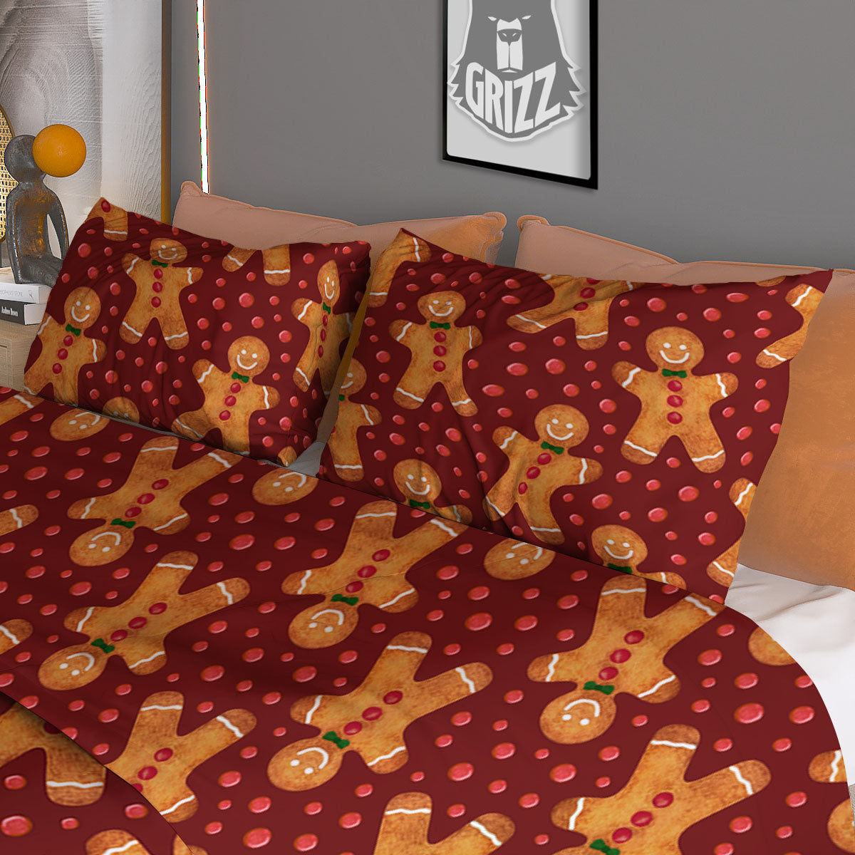 Donut Cute Print Pattern Duvet Cover Bedding Set