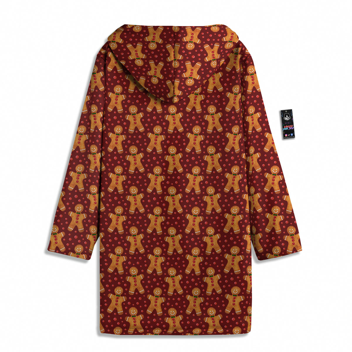 Cookies Gingerbread Man Print Pattern Men's Windbreaker Jacket-grizzshop