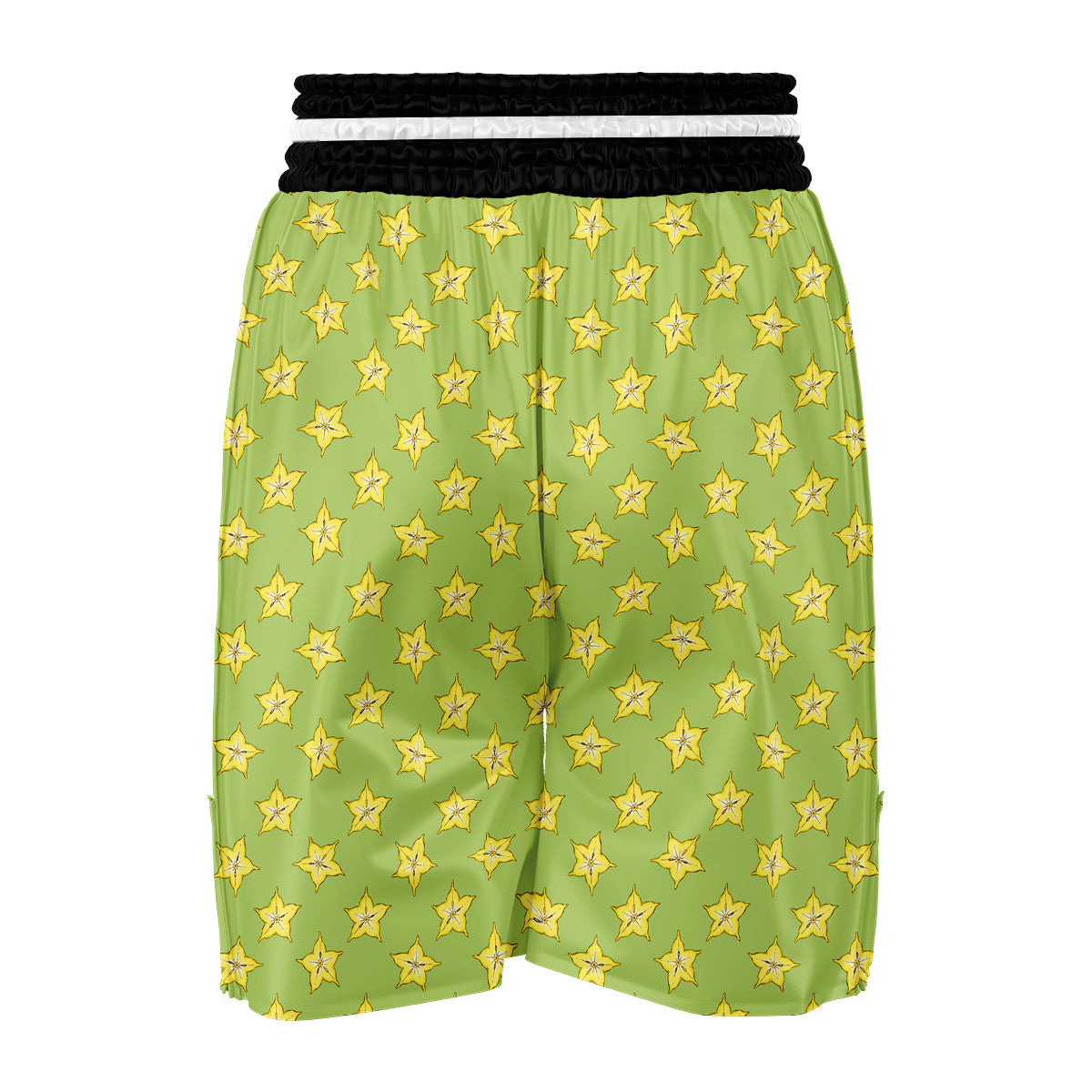 Corambola Green And Yellow Print Pattern Boxing Shorts-grizzshop