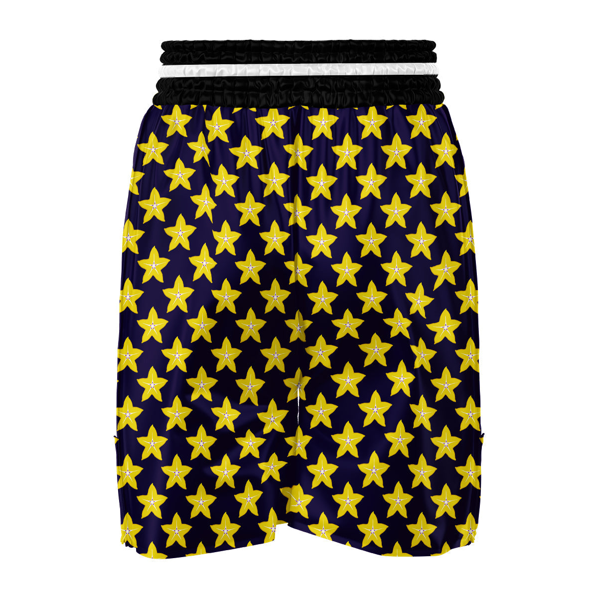 Corambola Yellow Print Pattern Boxing Shorts-grizzshop