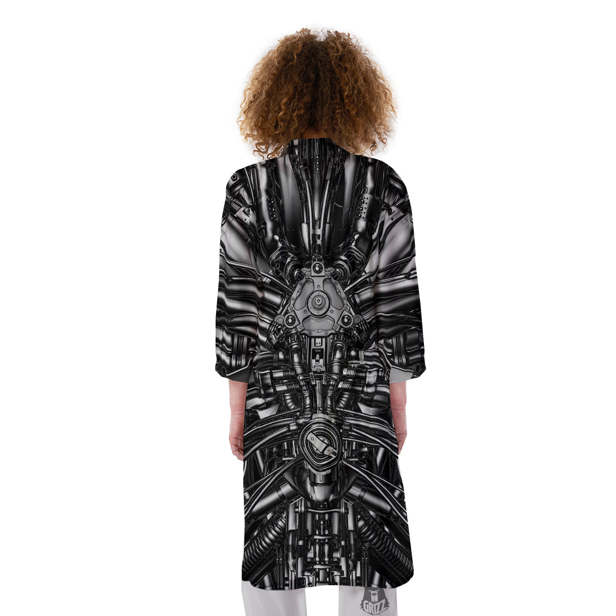 Core Of The Machine Print Kimono-grizzshop