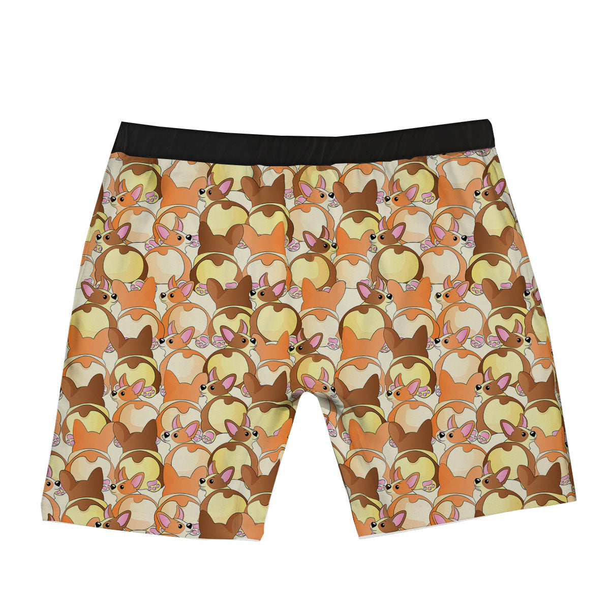 Corgi Butt Print Pattern Boxer Briefs-grizzshop