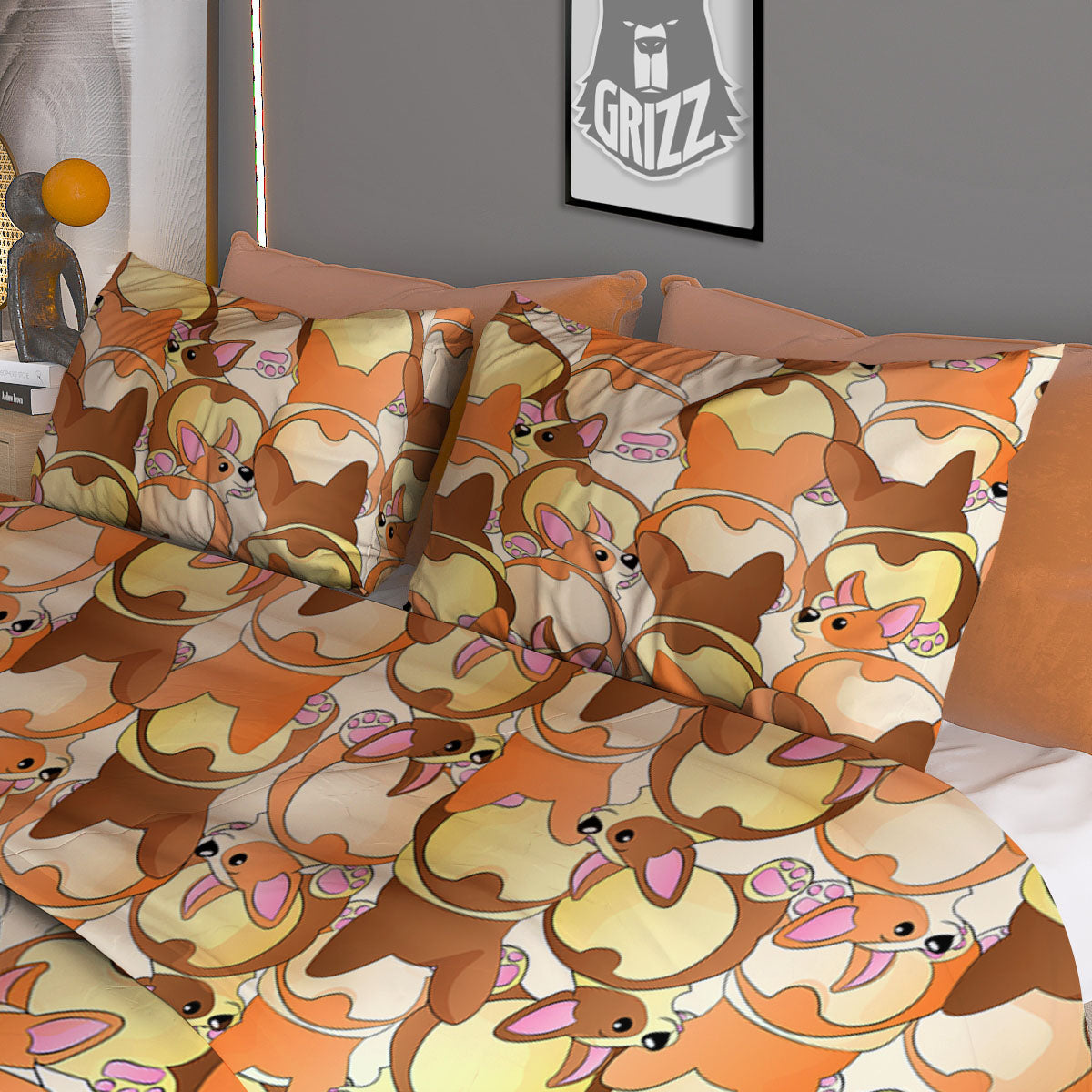 Donut Girly Unicorn Print Pattern Duvet Cover Bedding Set