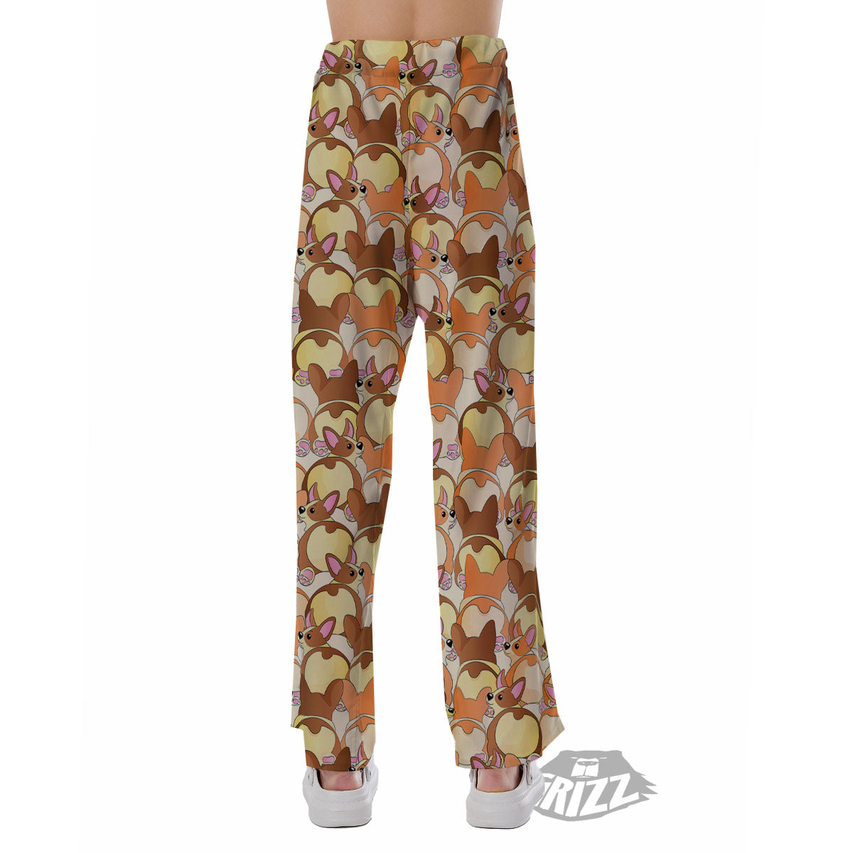 Corgi Butt Print Pattern Pajama Pants-grizzshop