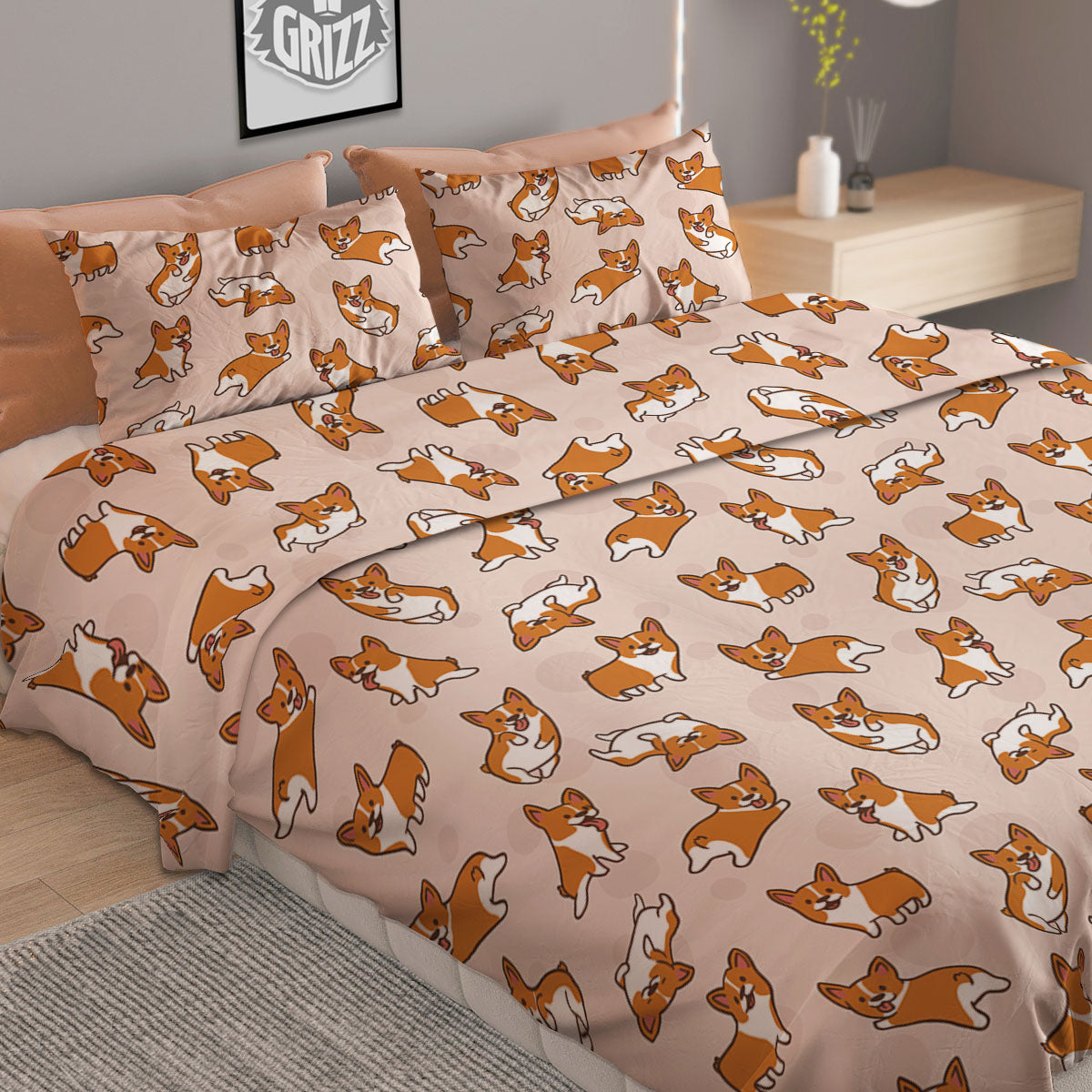 Donut Glaze Print Pattern Duvet Cover Bedding Set