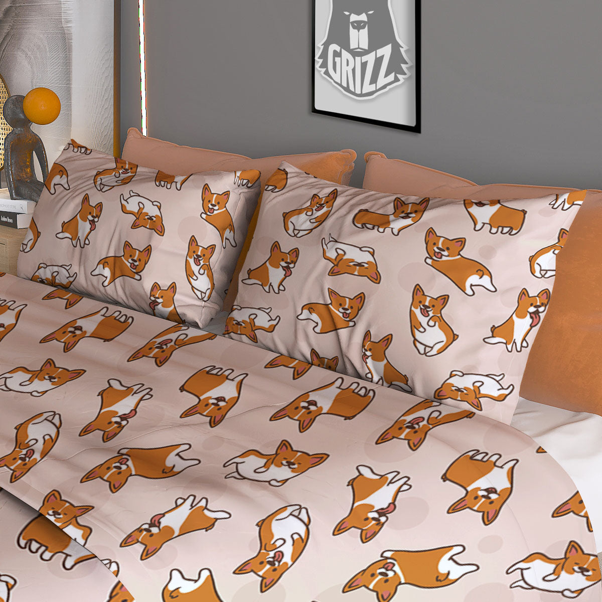 Donut Glaze Print Pattern Duvet Cover Bedding Set