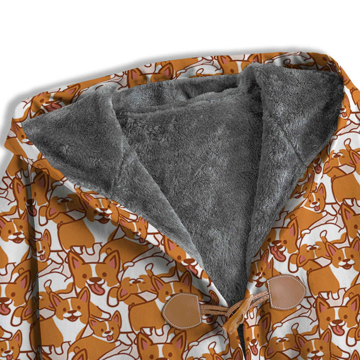 Corgi Cute Print Pattern Men's Windbreaker Jacket-grizzshop
