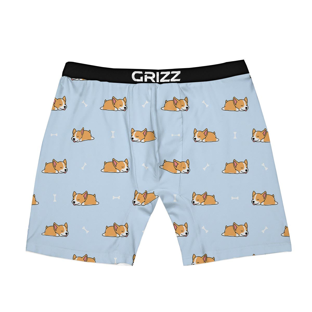 Corgi Sleeping Print Pattern Boxer Briefs-grizzshop