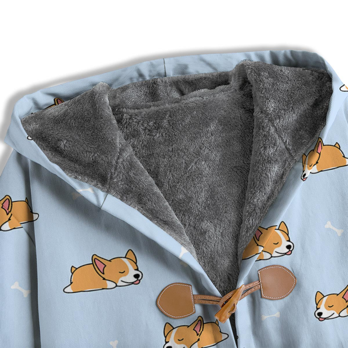 Corgi Sleeping Print Pattern Men's Windbreaker Jacket-grizzshop