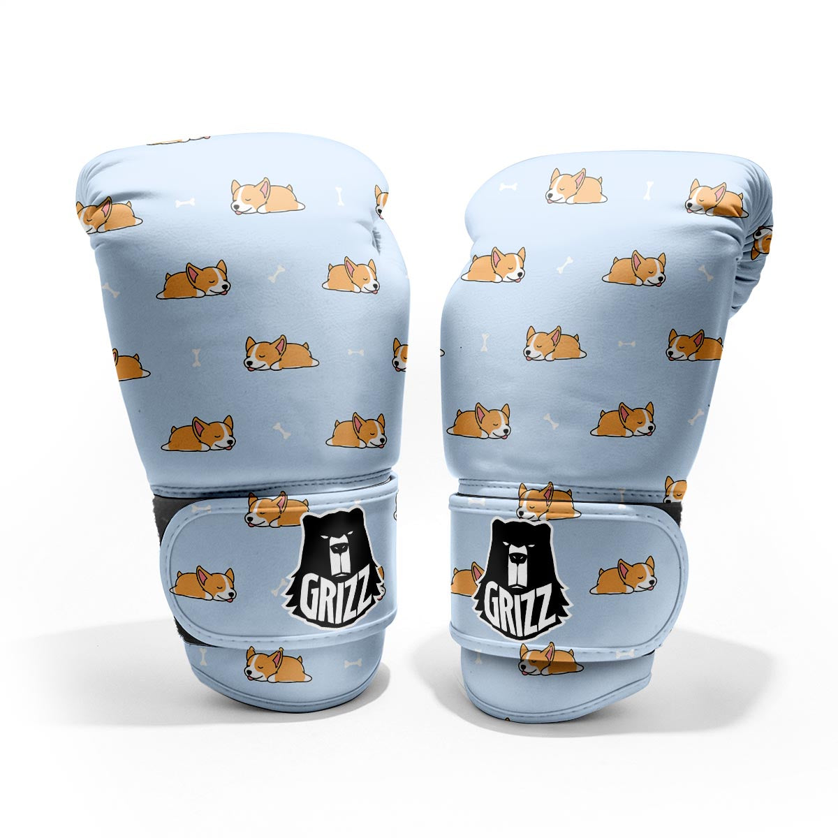 Corgi Sleeping Print Pattern Pro Boxing Glove