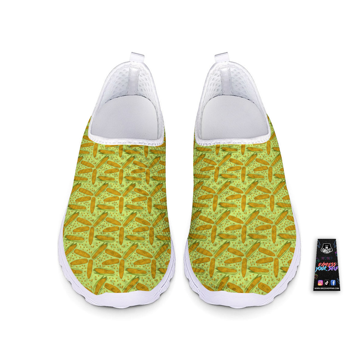 Corn On Cob Print Pattern Nurse Shoes-grizzshop