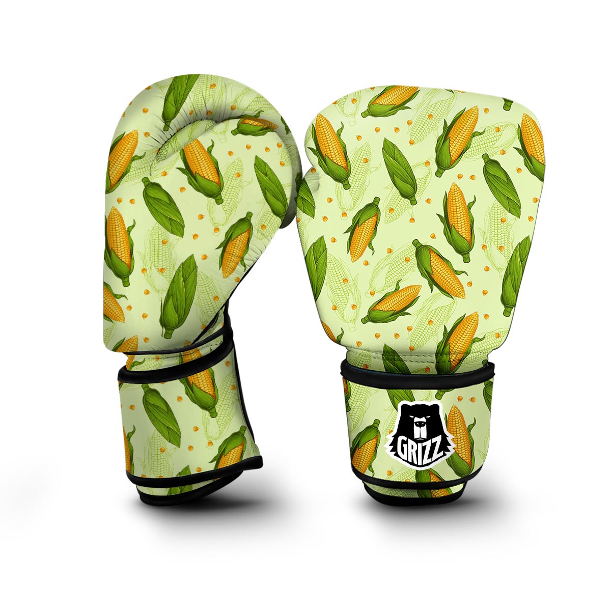 Corn Pattern Print Boxing Gloves-grizzshop
