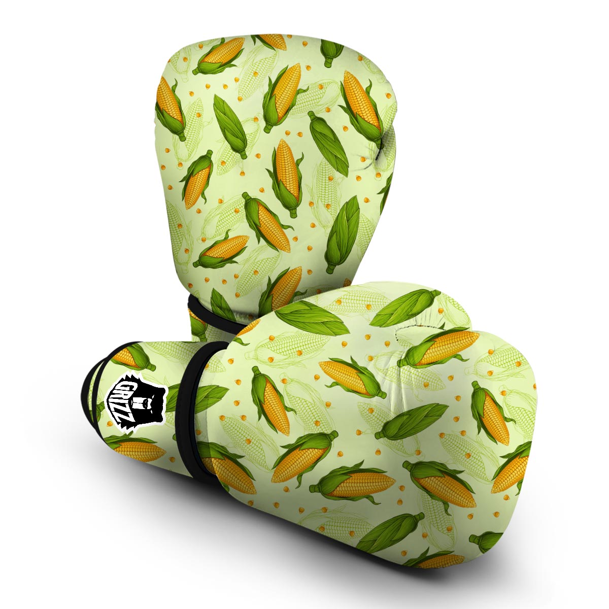 Corn Pattern Print Boxing Gloves-grizzshop