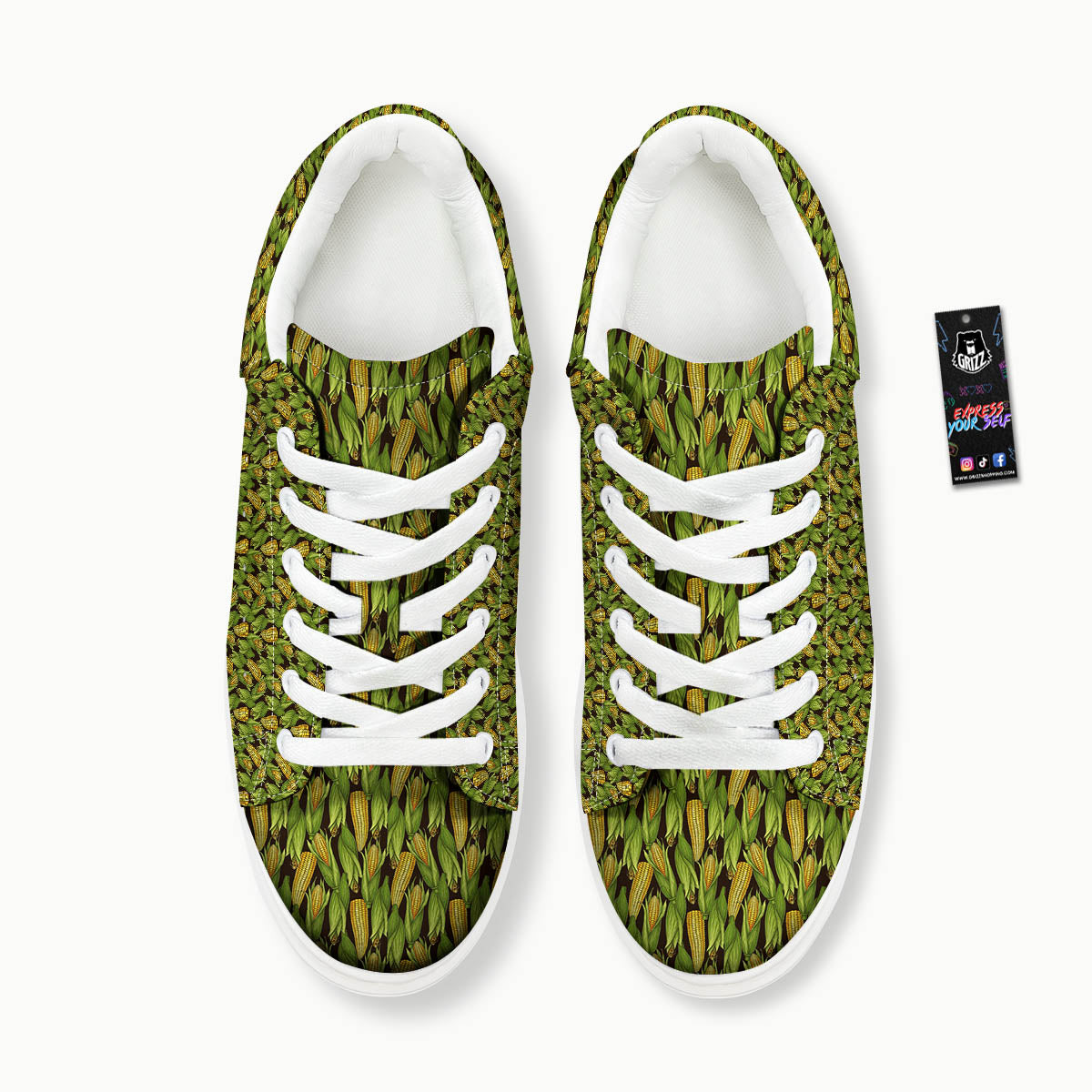 Corn Pattern Print Platform Shoes-grizzshop