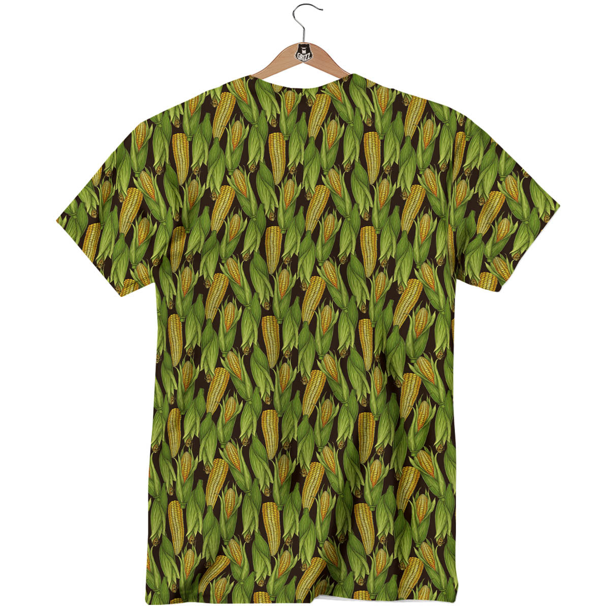 Corn Pattern Print T-Shirt-grizzshop
