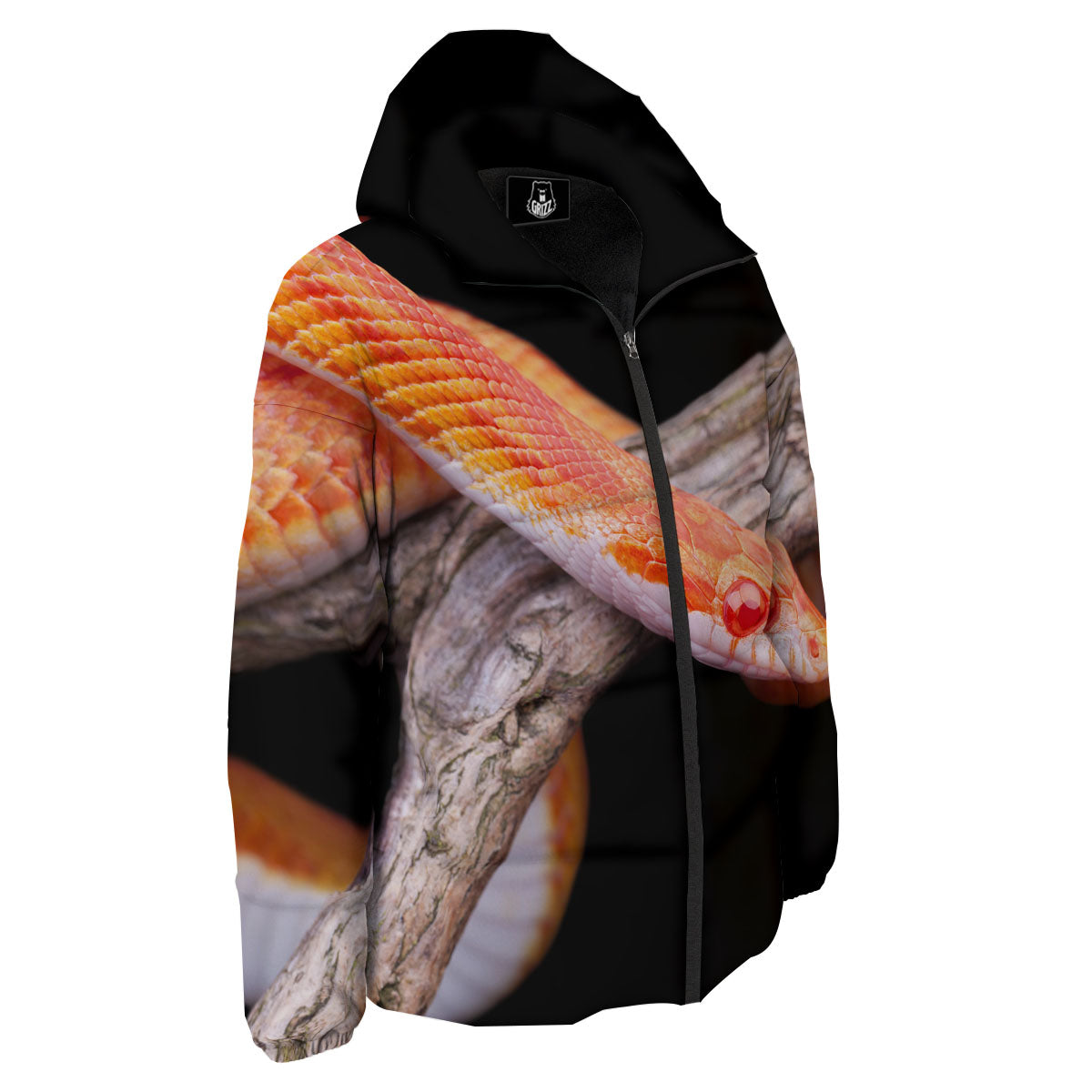Corn Snake Amel Motley Print Down Jacket-grizzshop