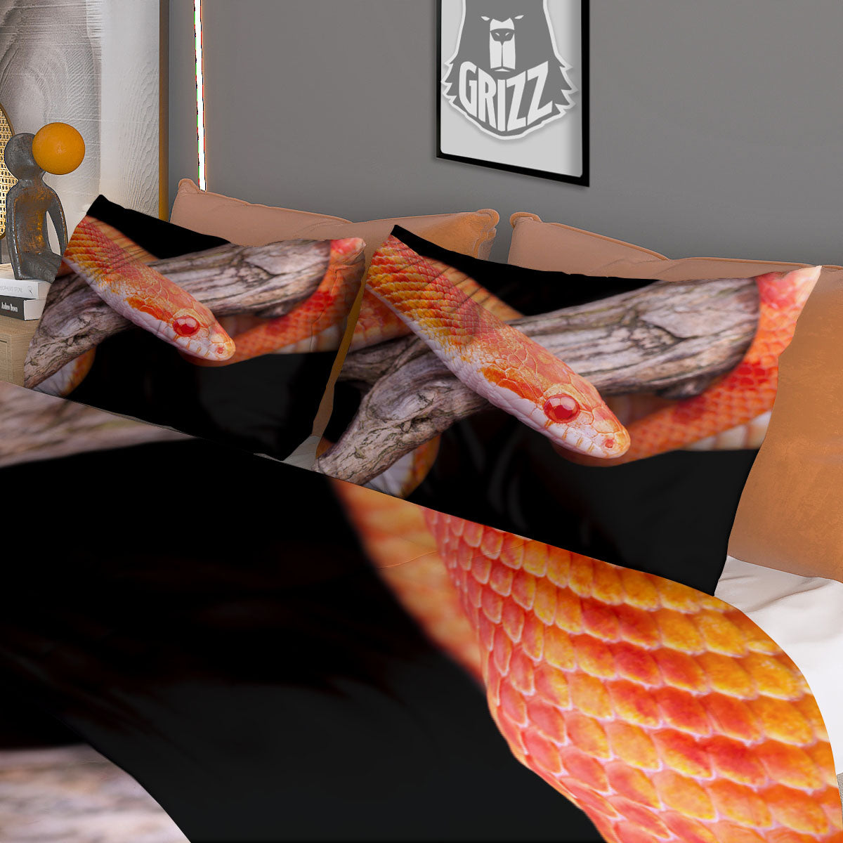 Corn Snake Amel Motley Print Duvet Cover Bedding Set