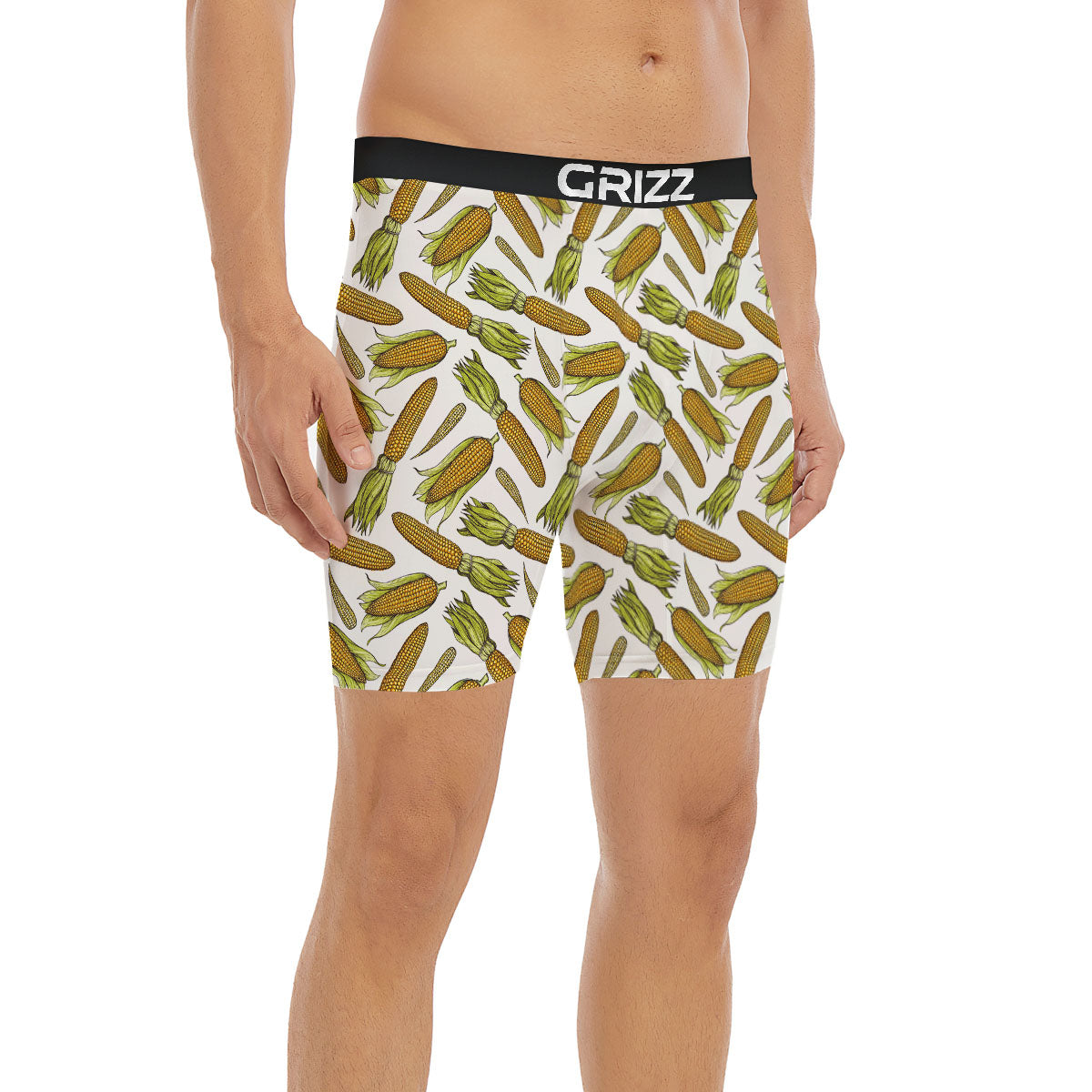Corncob Hand-Drawn Print Pattern Boxer Briefs-grizzshop
