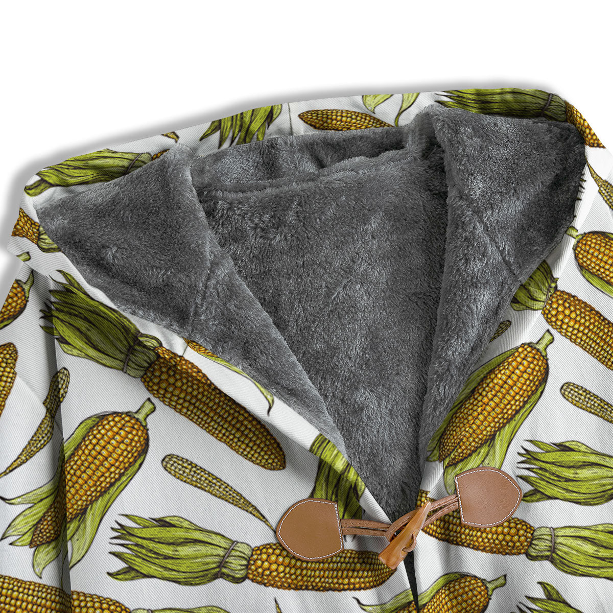 Corncob Hand-Drawn Print Pattern Men's Windbreaker Jacket-grizzshop