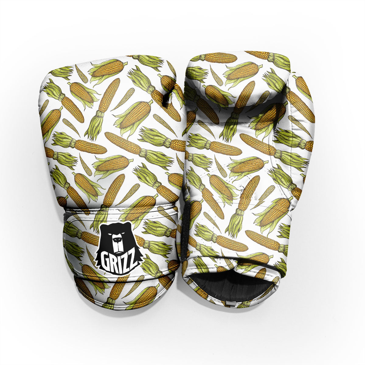 Corncob Hand-Drawn Print Pattern Sparring Gloves-grizzshop